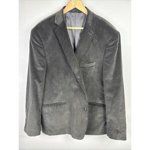 Crown And Ivey Brown Corduroy Sport Coat Size 48R Preppy Cowboy Blazer